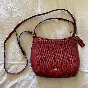 Coach Madison Twist Gathered Leather Bag